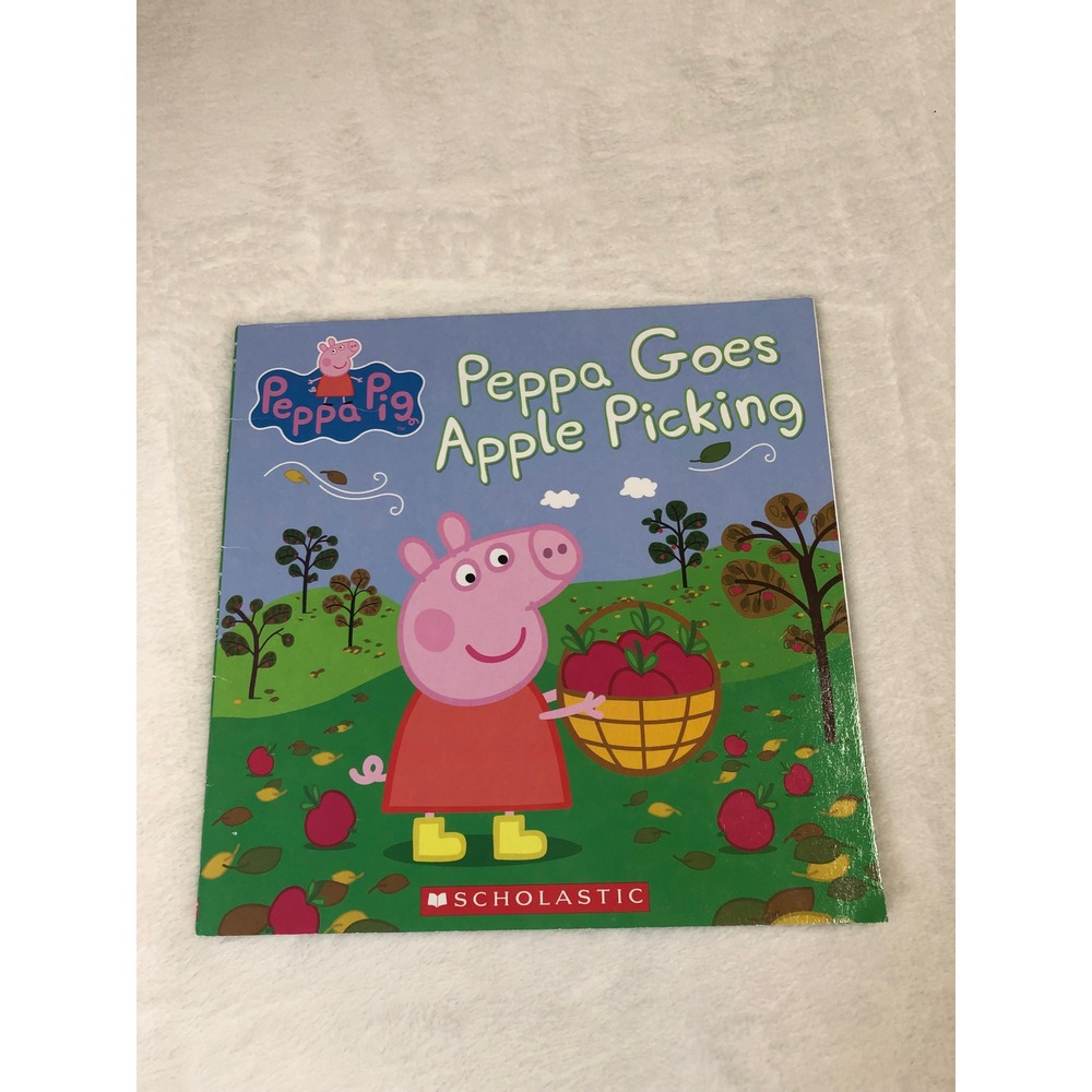Peppa Goes Apple Picking Childrens Book Kids Paperback Storybook